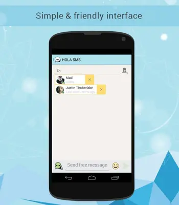HOLA SMS android App screenshot 0