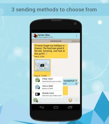 HOLA SMS android App screenshot 7